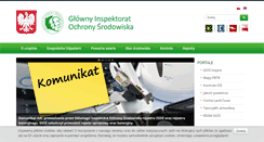Desktop Screenshot of gios.gov.pl
